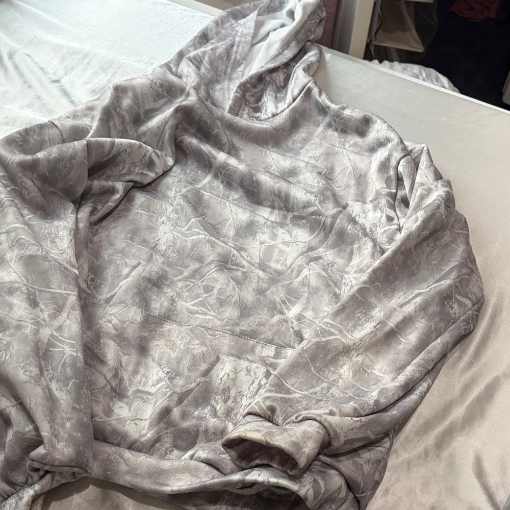 SHEIN Gray Hooded Sweatshirt